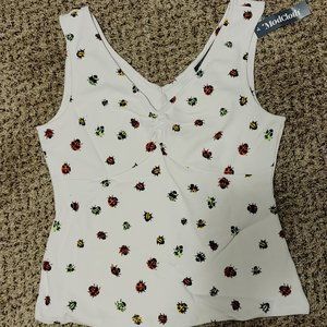 Ladybug Tank Top Large NWT Modcloth